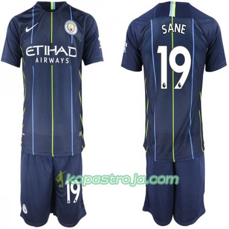Billiga Fotbollströjor Manchester City Sane 19 Barn Borta tröja 2018/19 Kortärmad